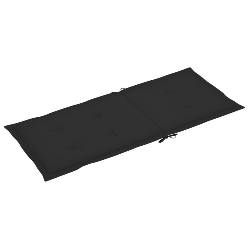 vidaXL Garden Chair Cushions 6 pcs Black 47.2"x19.7"x1.6"