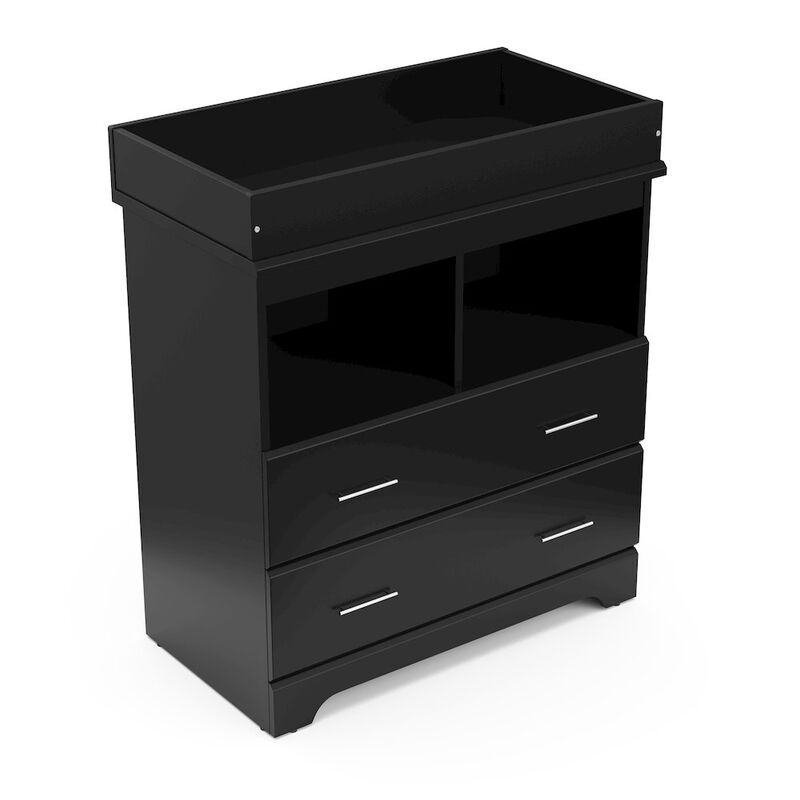 Storkcraft Brookside 2 Drawer Changing Chest - Black