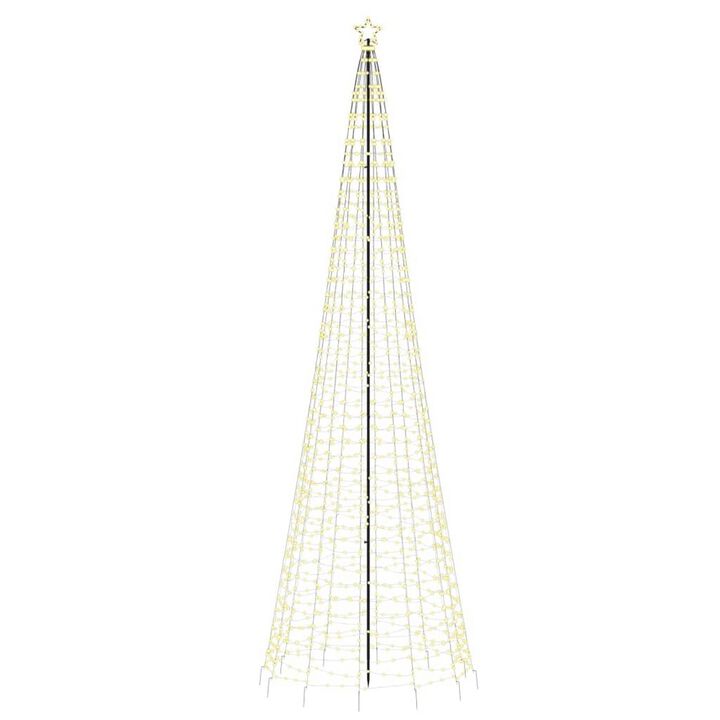 Outdoor Christmas Tree Light Decoration, 1554 Warm White LEDs, 16ft - Benzara