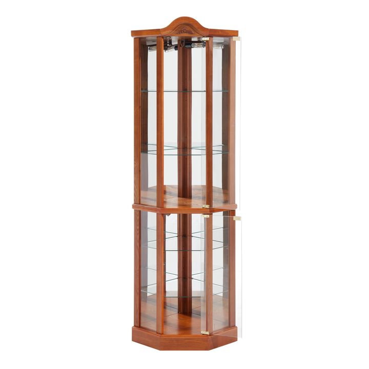 16.73 in. Display Cabinet with 2 Glass Doors