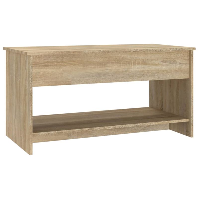 vidaXL Coffee Table Sonoma Oak 40.2"x19.7"x20.7" Engineered Wood