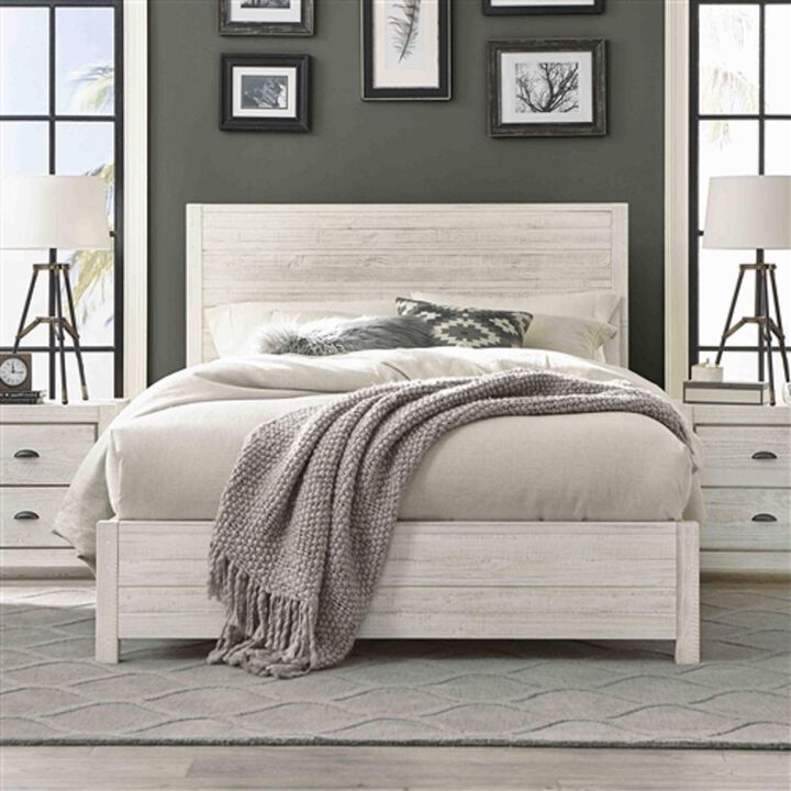 FarmHome Solid Pine Platform Bed – Rustic Wooden Frame with Sturdy Slats & Timeless Farmhouse Charm