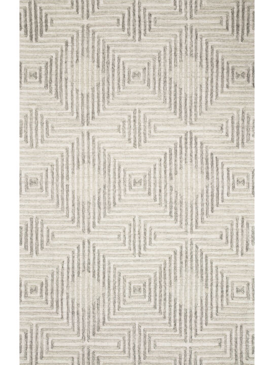 Ehren EHR02 Grey/Silver 7'9" x 9'9" Rug