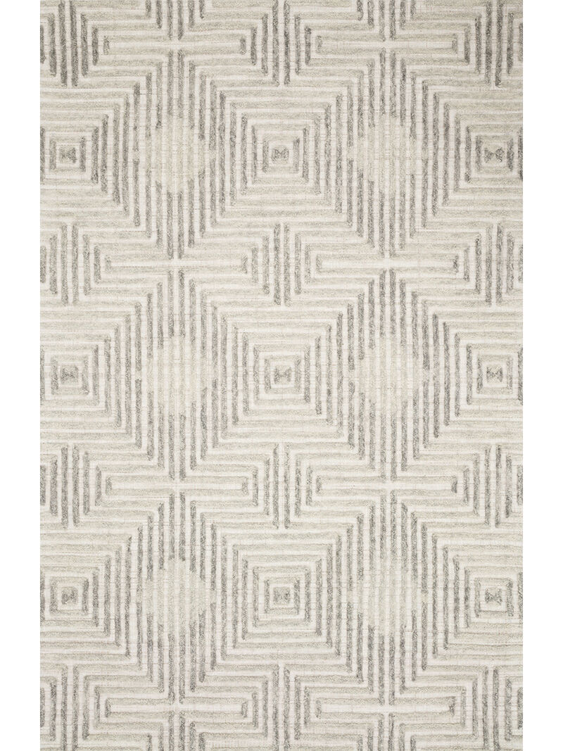 Ehren EHR02 Grey/Silver 7'9" x 9'9" Rug