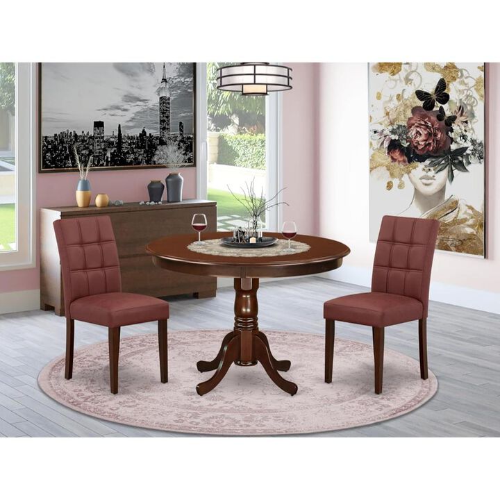 3 Piece Modern Dining Table Set