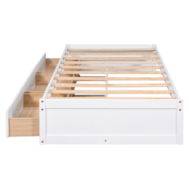Merax Platform Bed with 3 Storage Drawers