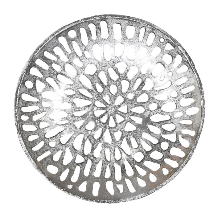 Handmade Decorative Gold Color Coated 5.51 x 5.51 x 1.37 Inches Aluminium Tray 063AB BBH Home's
