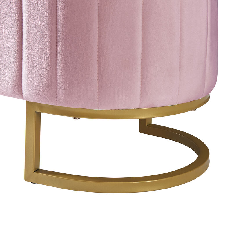 Merax Upholstered Velvet Storage Ottoman Bench