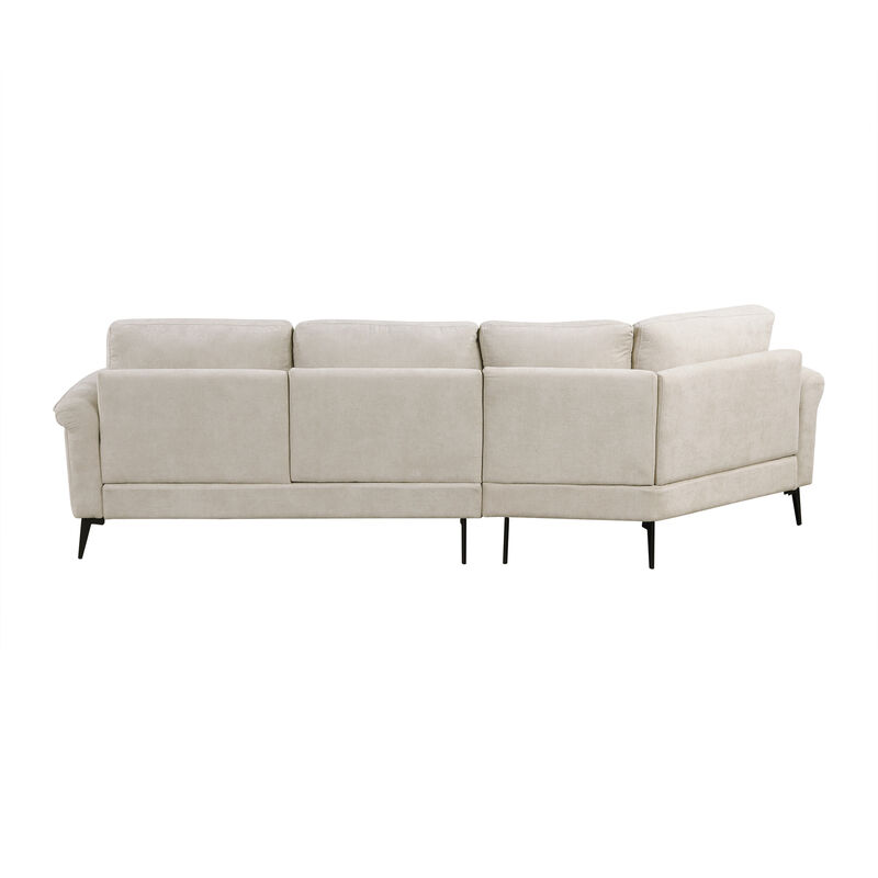 Merax Upholstered 3-seater Sofa Curved Sofa Couch