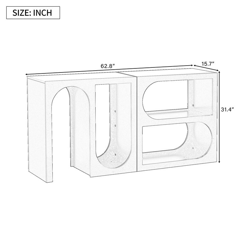 Merax Modular Entryway Console Table