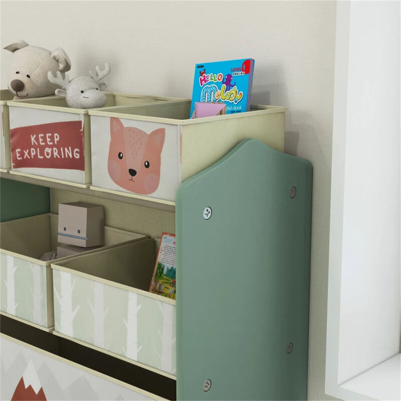 Kids' Toy Organizer with Storage Bins Spacious Playroom Storage Solution