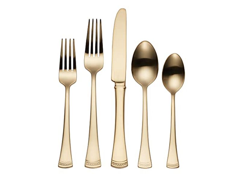 Lenox Portola, 3.40 LB, 20-Piece Flatware Set, Gold