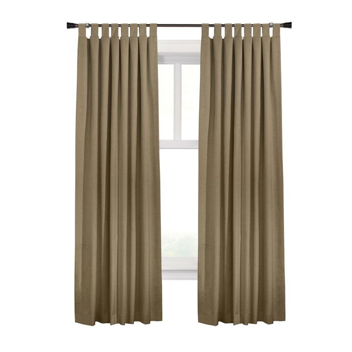 Commonwealth Ventura Tab Top Curtain Panel Pair Window Dressing each - 52x84", White
