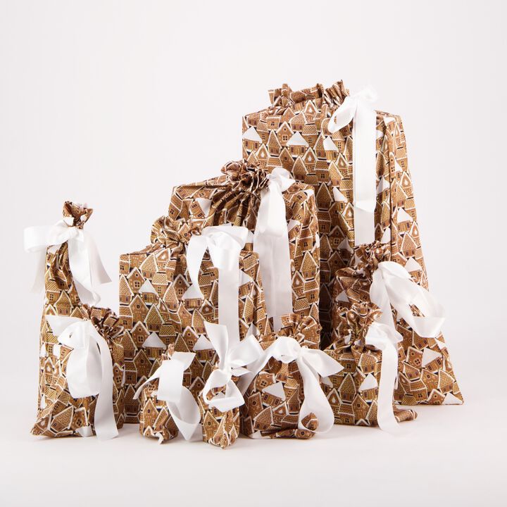 Gingerbread (10 Reusable Gift Bag Set)