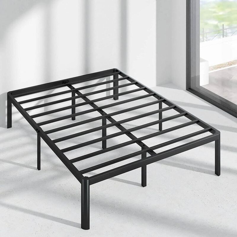 Hivvago King Metal Platform Bed Frame with Rounded Legs 700 lbs Weight Capacity