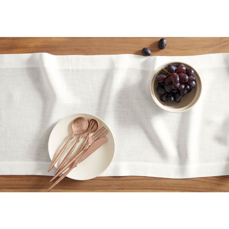 Solino Home 100% Pure Linen Table Runner | Sonoma