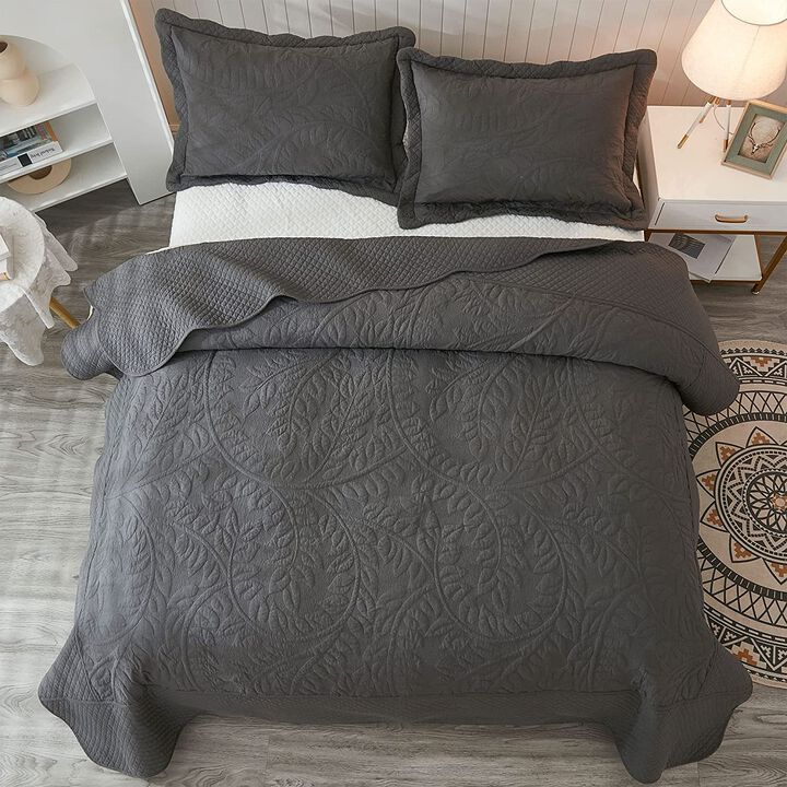 MarCielo 100% Cotton Oversized Bedspread Quilt Set T