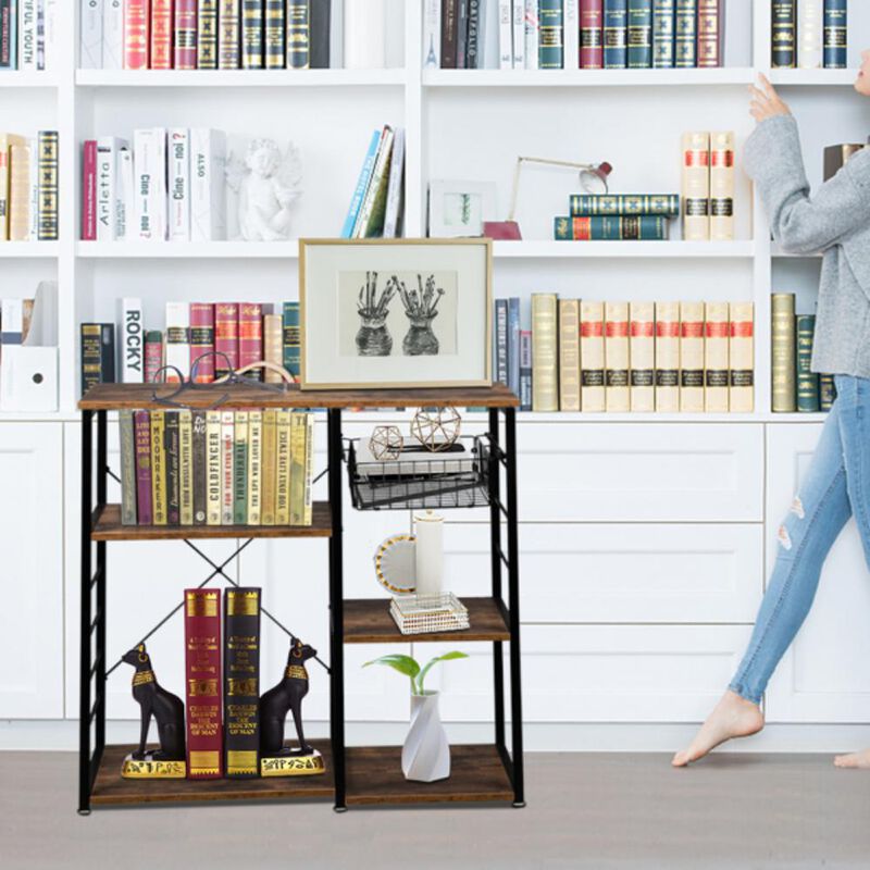 3-Tier Industrial Kitchen Bakers Rack Utility Space-Saving Storage for Kitchen Organization and Style