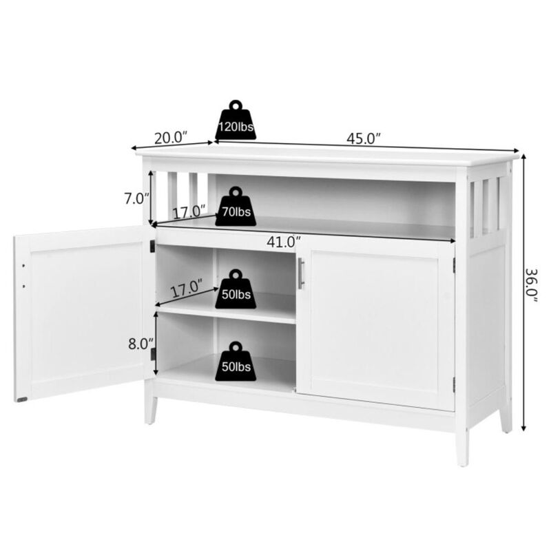 Hivvago Modern Practical Wooden Kitchen Lockers with Large Storage Space