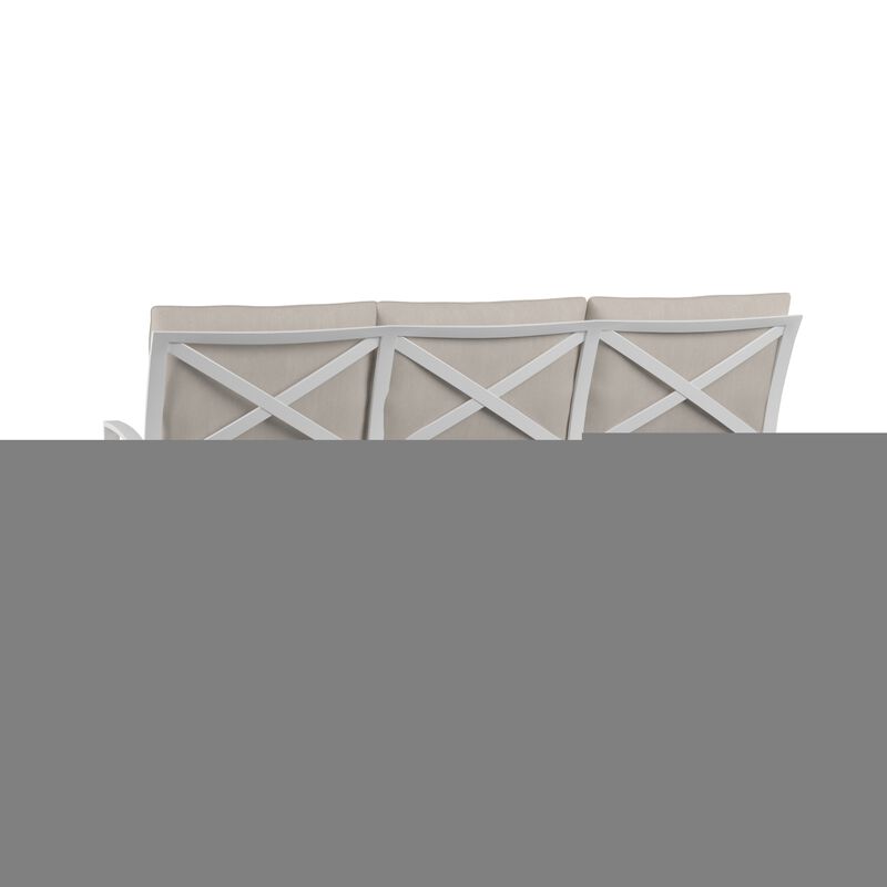 Bristol Sofa in Canvas Flax w/ Self Welt
