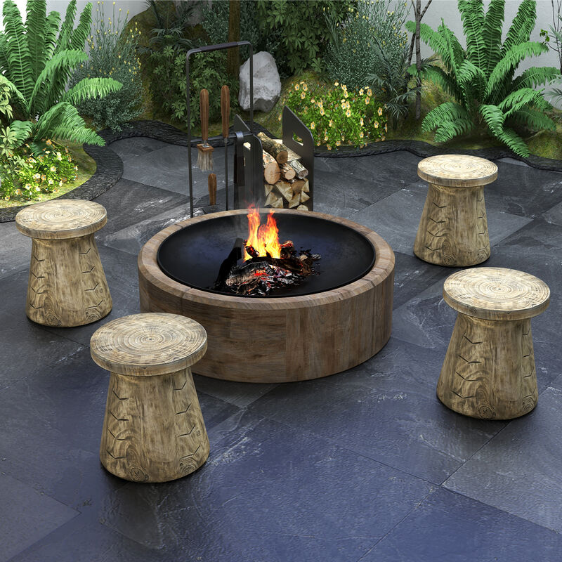 Weather Resident Rock End Table