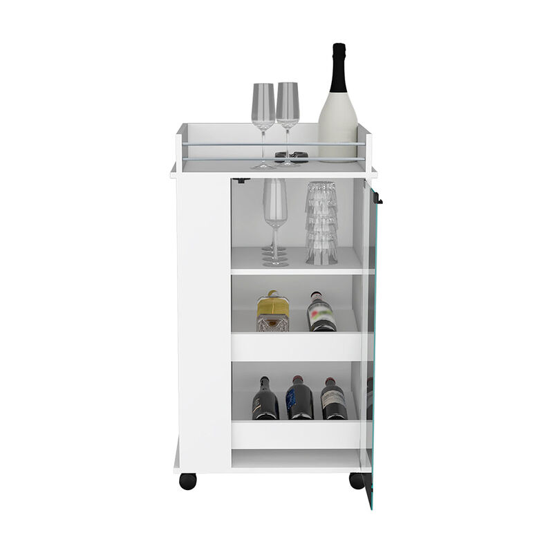 Bar Cart Beaver, Living Room, White