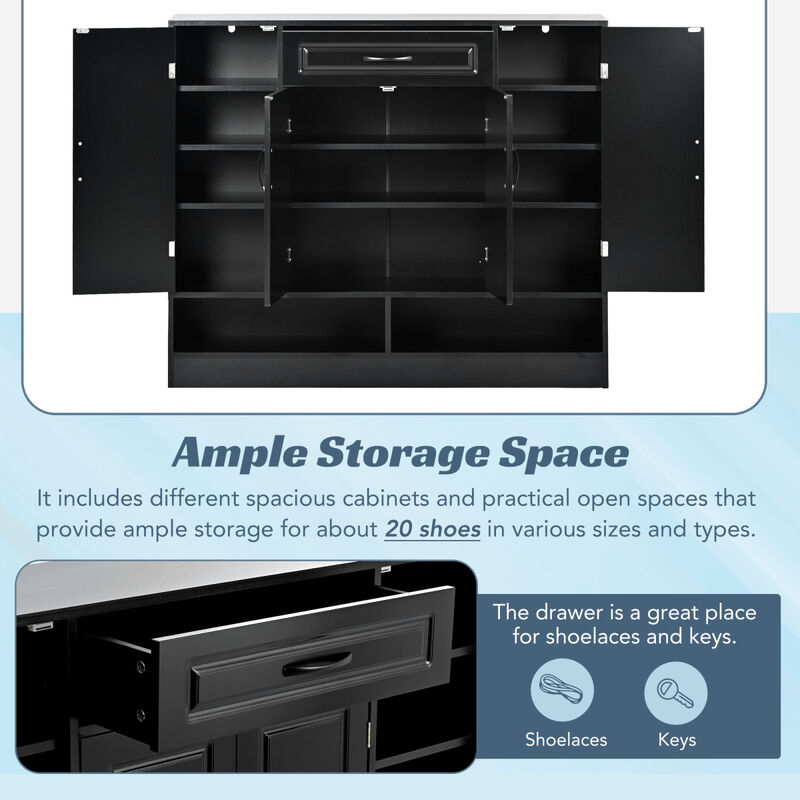 Adjustable Modern Shoe Cabinet & Organizer