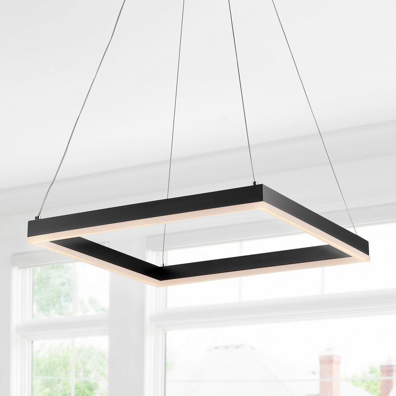 Baxter Modern Contemporary Aluminum Integrated LED Hoop Pendant