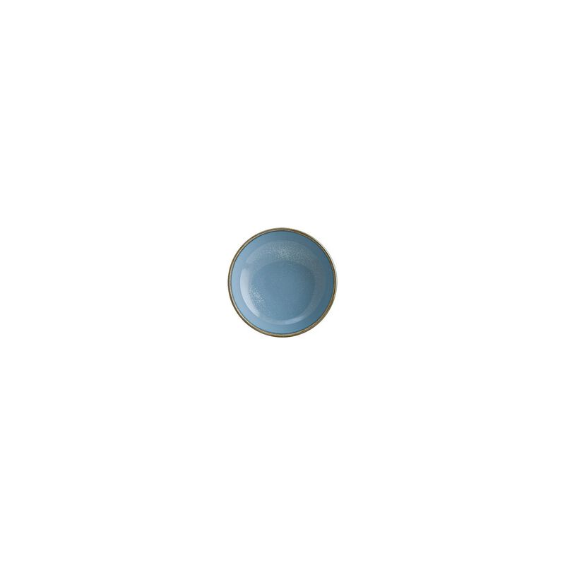 Sky dia.4" h:0.75" 4 oz. Round Blue Porcelain Bowl (Set of 4)
