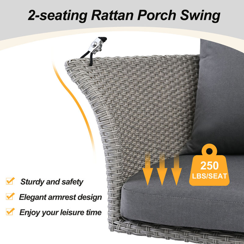 Merax 2-Person Hanging Seat Outdoor Porch Swing