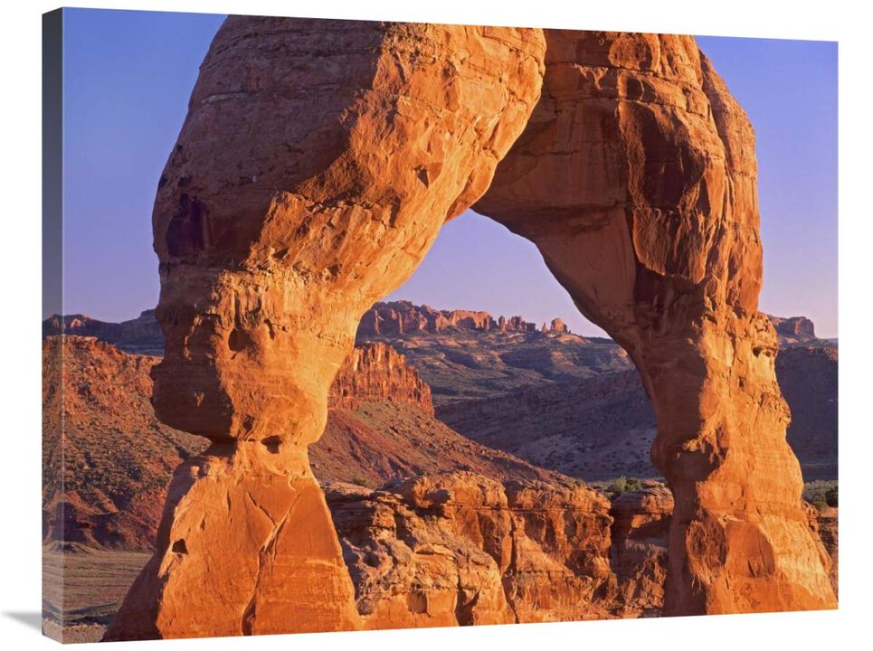Delicate Arch and La Sal Mountains, Arches National Park, Utah-Canvas Art-35x28