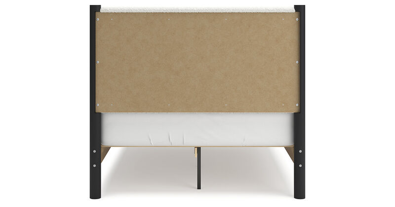 Full Upholstered Panel Bed
