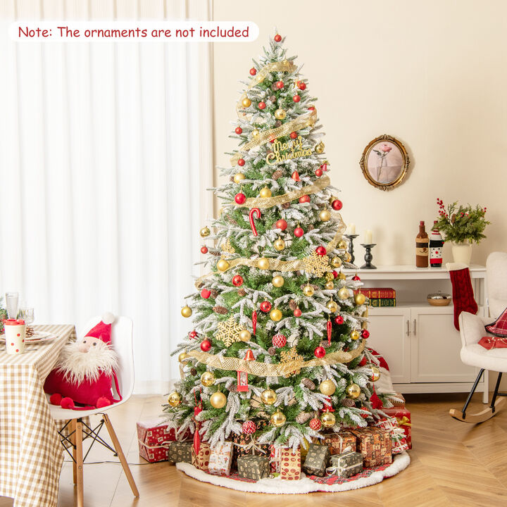 Pre-Lit Artificial Christmas Tree with Tips and  LED Lights