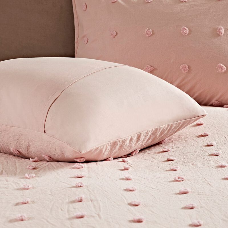 Gracie Mills Grady Elegance Defined Cotton Jacquard Comforter Set with Euro Shams and Throw Pillows