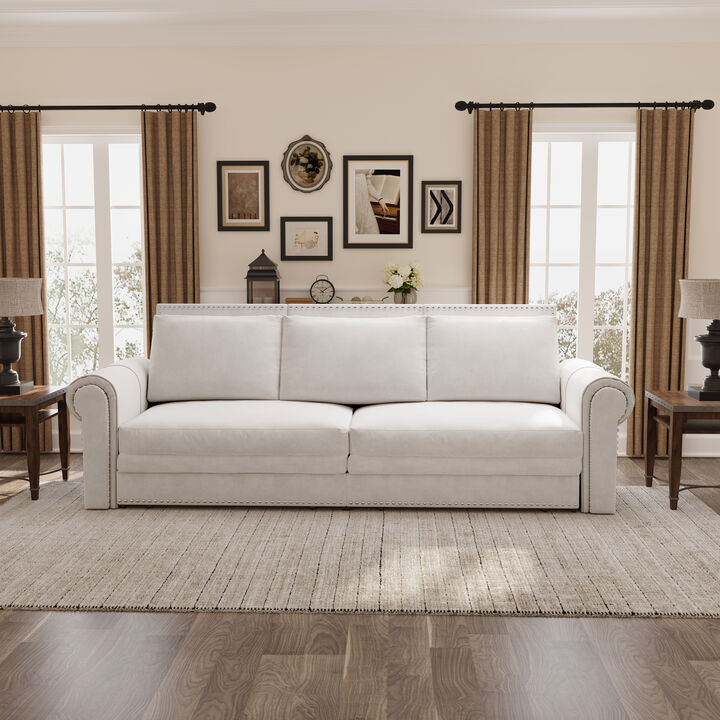 Merax Velvet Convertible Sleeper Sofa
