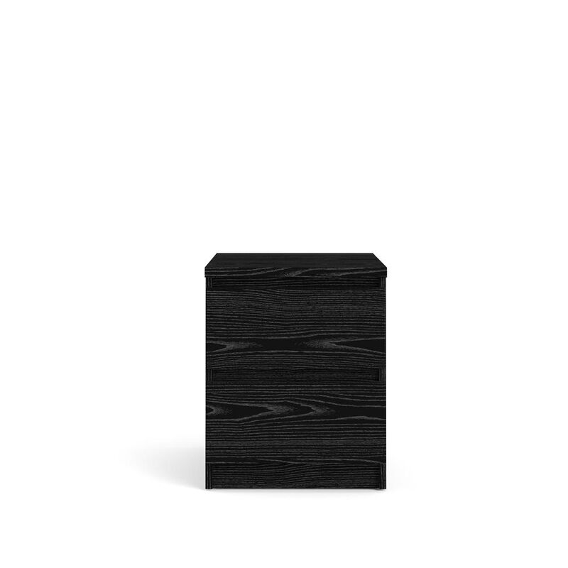Tvilum Scottsdale 2 Drawer Nightstand - Black Wood Grain