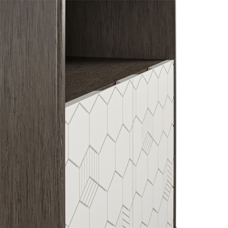 Olivia Storage Cabinet, Gray Oak