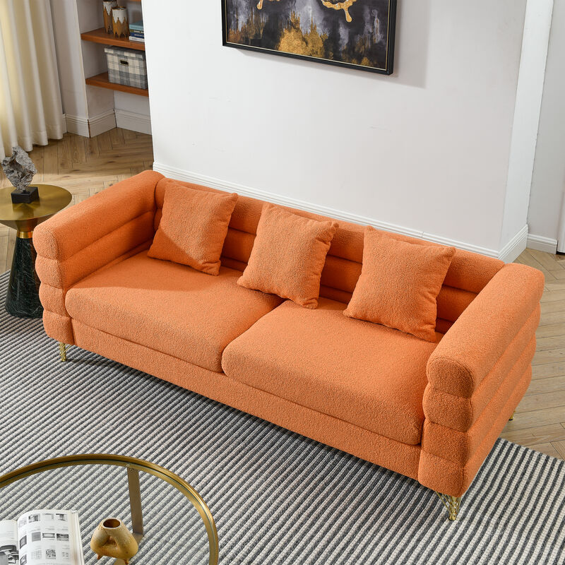 Merax 3-Seater Fabric Sectional Sofa for Living Room