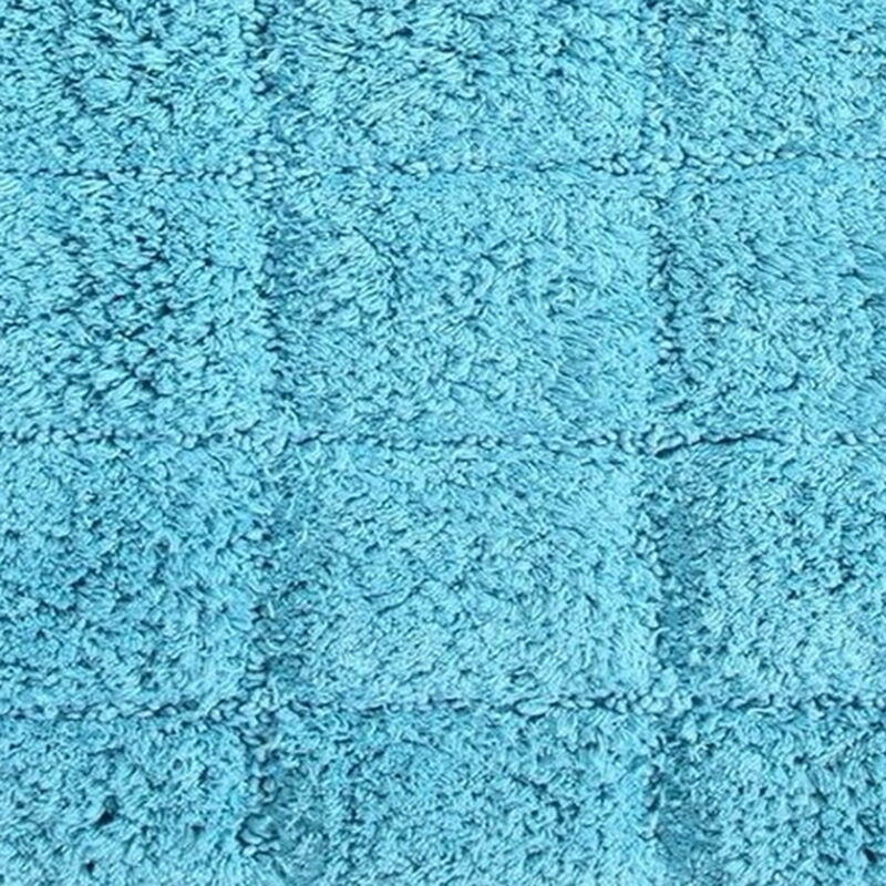 Knightsbridge Summer Tile 220 GSF Non Skid Back Bath Rug 17 x 24 - White
