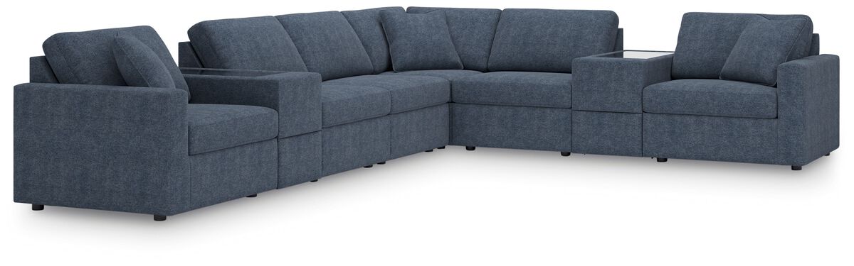 Modmax Ink 8-Piece Sectional with Storage Consoles