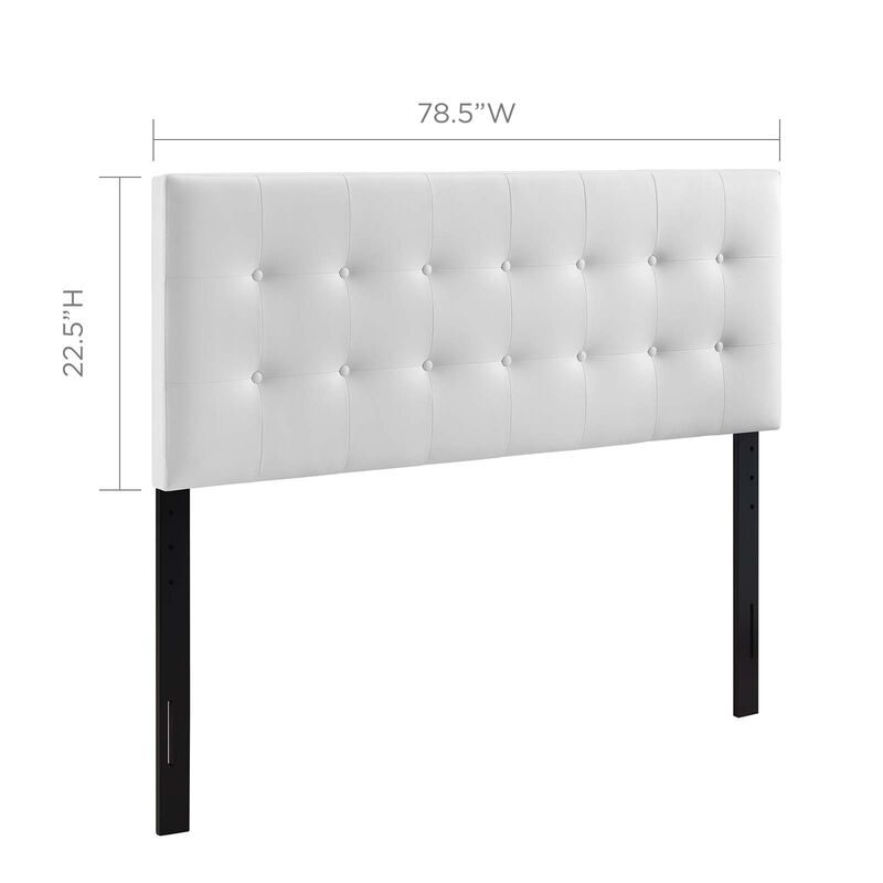 Modway - Emily King Upholstered Vinyl Headboard