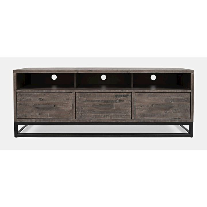 Jofran East Hampton Distressed Solid Wood Media Unit