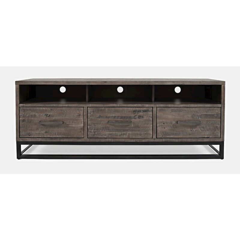 Jofran East Hampton Distressed Solid Wood Media Unit