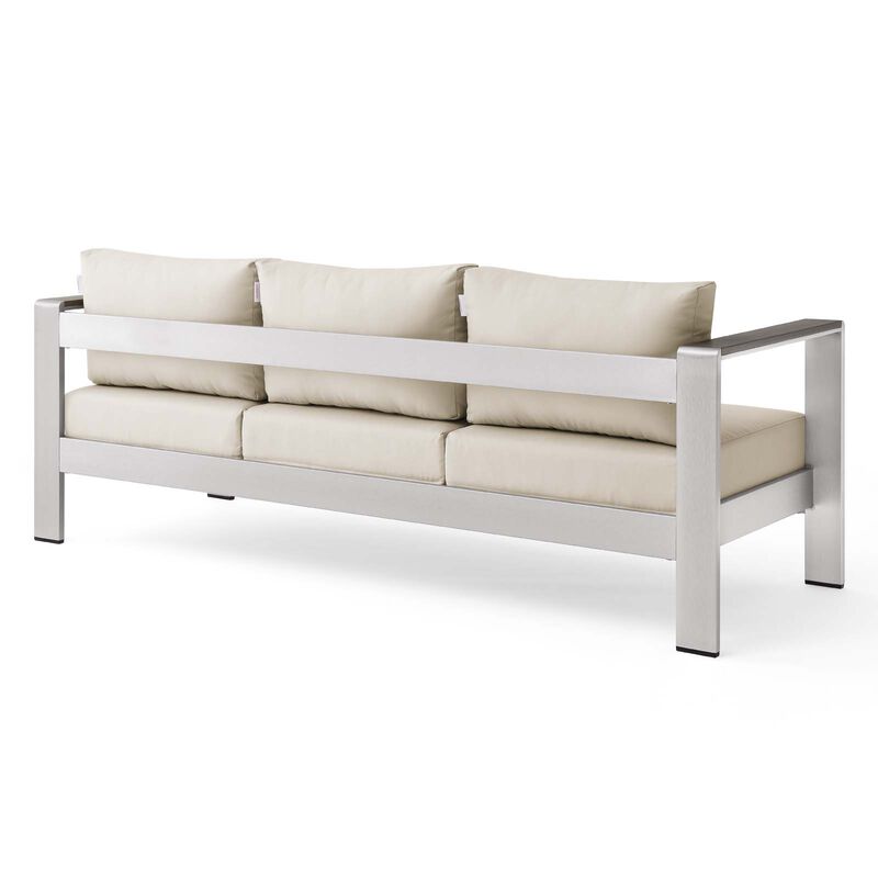 Modway - Shore Outdoor Patio Aluminum Sofa