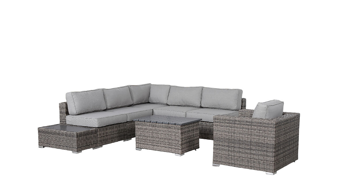Living Source International Fully Assembled 6 - Person Seating Group with Cushions New