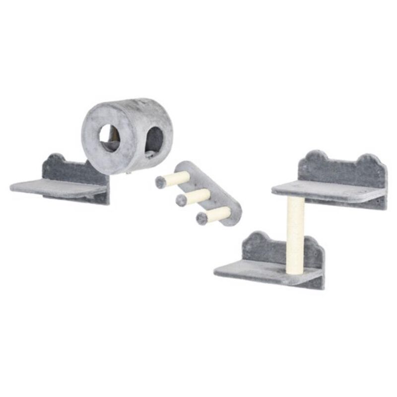 Cat Wall Shelves, Cat Trees & Climbing Tower with Scratching Posts, Perches, and Cozy Spaces for Cats
