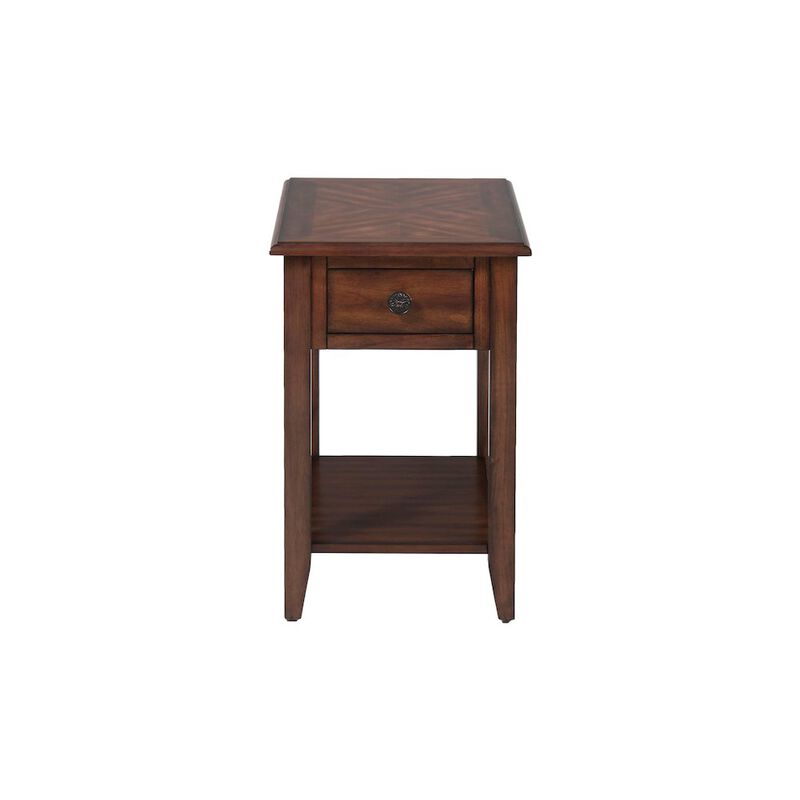 Jofran Medium Brown Chairside Table