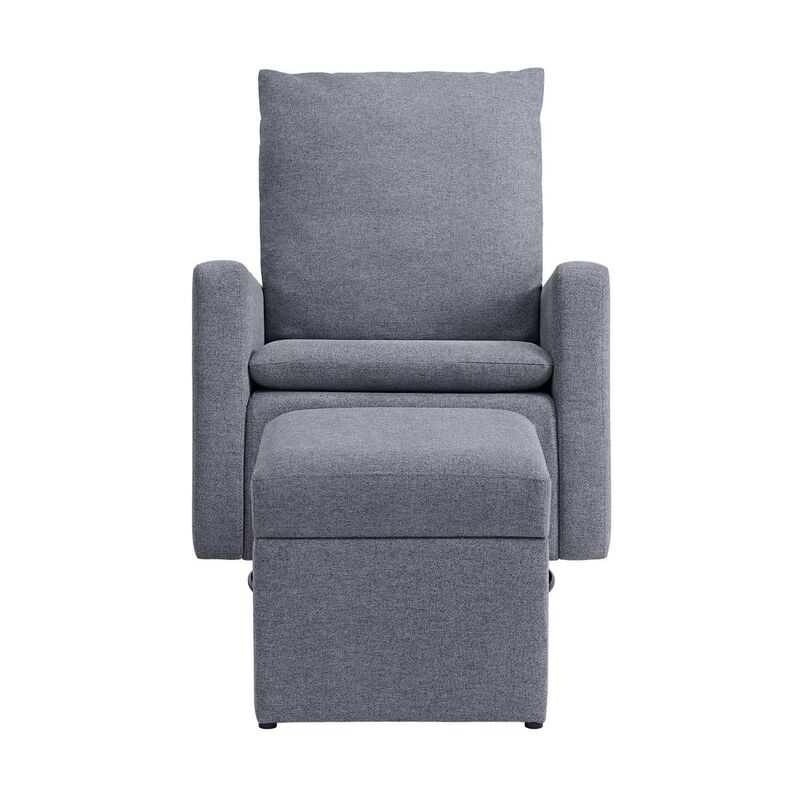 Oxford Baby Soho Baby Everlee Upholstered Glider/Ottoman Charcoal