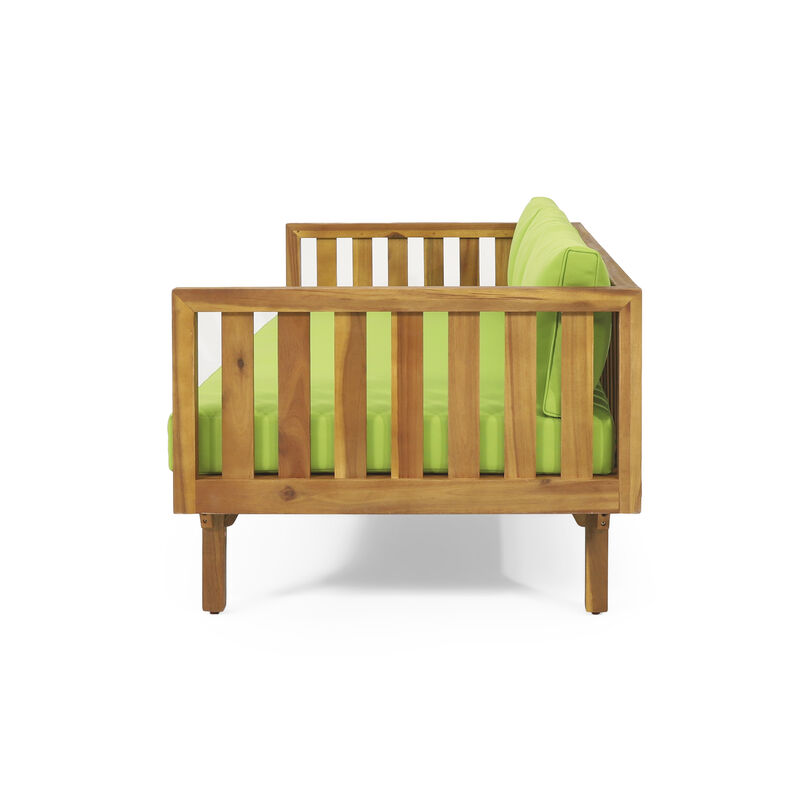 Merax Outdoor Wood Frame 3 Seats Sofa