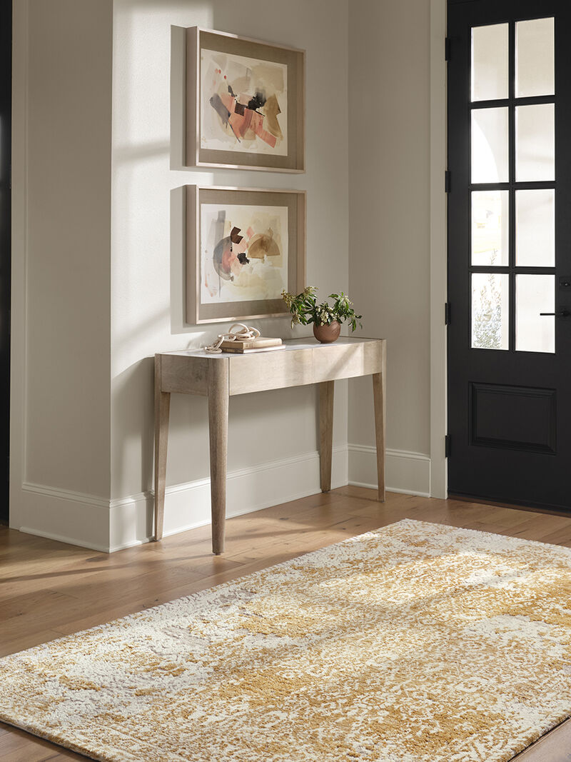 Lindsay LIS01 Gold/Antique White 7'9" x 9'9" Rug